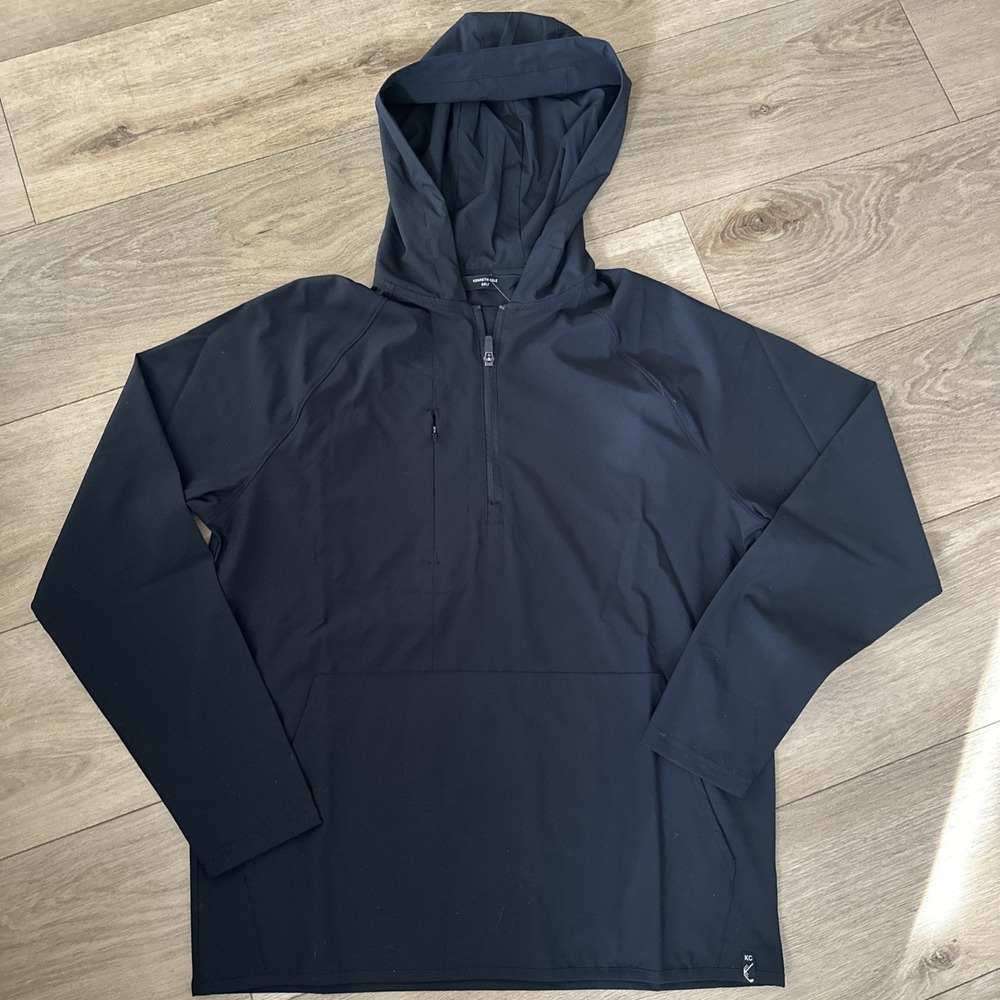 Kenneth Cole Golf Hooded Jacket 1/2 Zip Water Resistant Lightweight Men's Small‎
